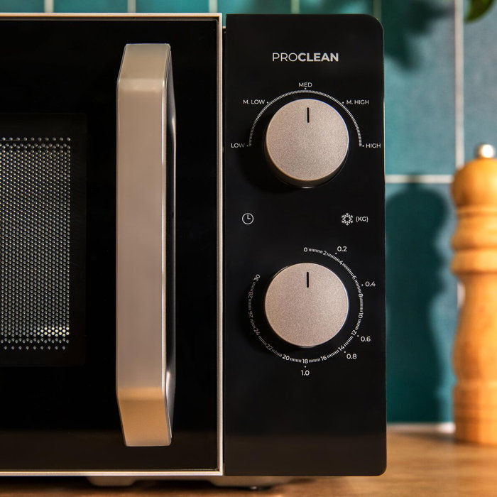 Cecotec Micro-ondes Inverter Proclean 2010 19 L 700 W Acier Noir Minuterie Rotative