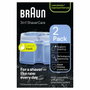 Braun CCR2 Cartouches de nettoyage pour station SmartCare, Pack de 2