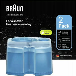 Braun CCR2 - Pack de 2 recharges de nettoyage et de rafraîchissement pour station SmartCare - Cartouches Clean & Renew