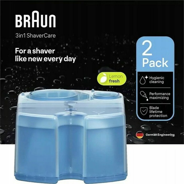 Braun CCR2 Cartouches de nettoyage pour station SmartCare, Pack de 2