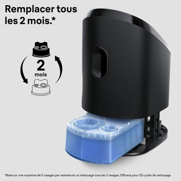 Braun CCR2 Cartouches de nettoyage pour station SmartCare, Pack de 2