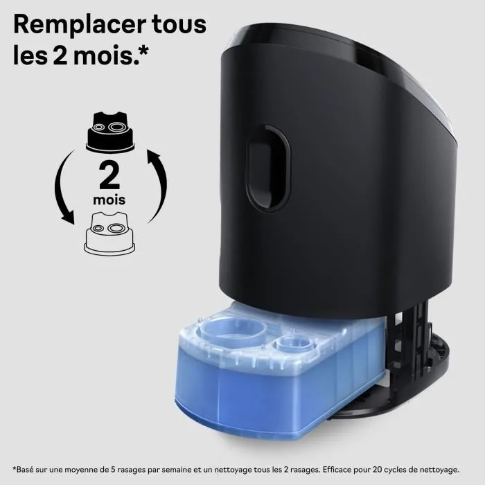 Braun CCR2 - Pack de 2 recharges de nettoyage et de rafraîchissement pour station SmartCare - Cartouches Clean & Renew