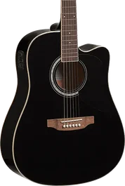 EKO Ranger 6 Cutaway EQ - Negra