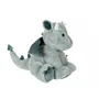 Gipsy Toys Dragon Trendy Peluche douce 30 cm Vert d'eau avec cornes et ailes - Compagnon décoration pour chambre d'enfant