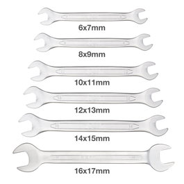 GSC Evolution Jeu de 6 clés plates de 6 à 17 mm