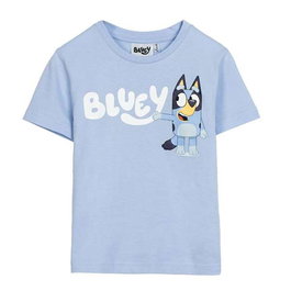 Cerda - T-shirt court à manches courtes pour enfant - Thème Bluey - Taille 5 ans - Bleu clair