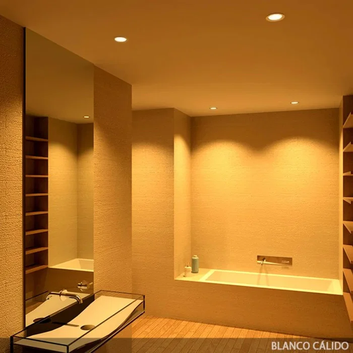 Downlight LED 15W 1350Lm 6000K IP65 Salles de bain/Cuisines 50.000H [SL-DLFS03-15W-CW]