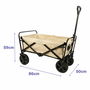 Marbueno Chariot Multiusages Pliable Acier 150 KG Beige Jardin, Plage et Camping 86X50X59 cm
