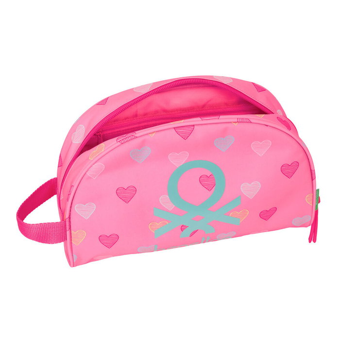 Nécessaire de Voyage Benetton Heart Rose 28 x 18 x 10 cm