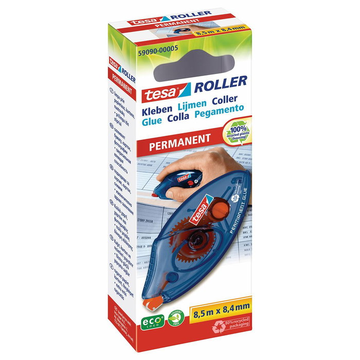 Colle TESA 59090-00005-03 Bleu Transparent Incolore Plastique Gomme
