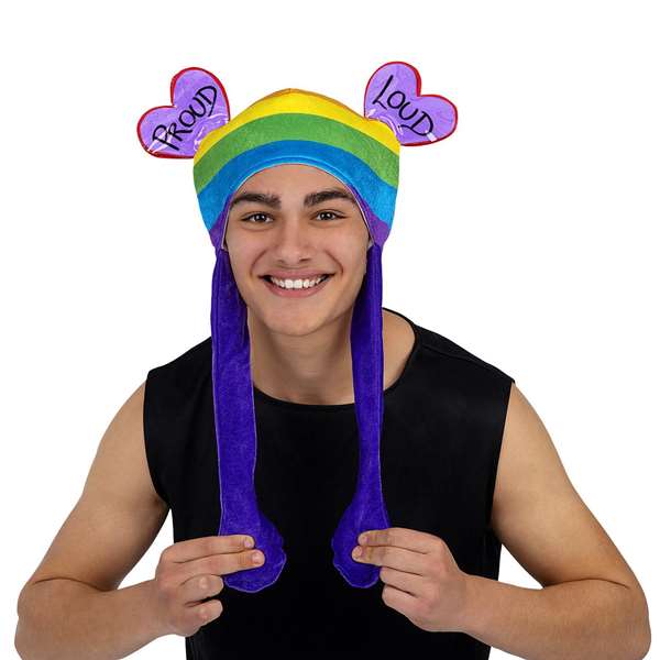 My Other Me Bonnet arc-en-ciel avec oreilles Taille M