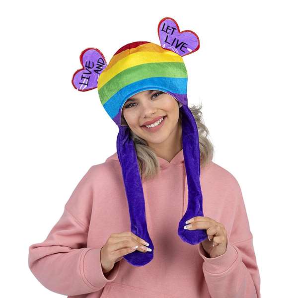 My Other Me Bonnet arc-en-ciel avec oreilles Taille M