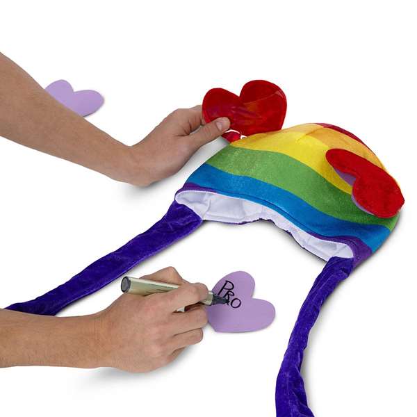 My Other Me Bonnet arc-en-ciel avec oreilles Taille M