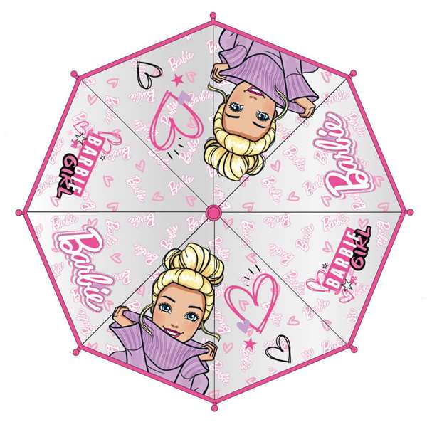 Cerdá Parapluie manuel Barbie Bubble 45 cm rose - Pour enfants de 2 à 8 ans