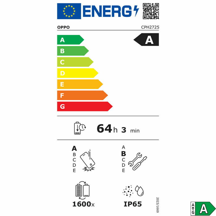 Smartphone Oppo A5X WHITE 6,67" Octa Core 4 GB RAM 128 GB Blanc