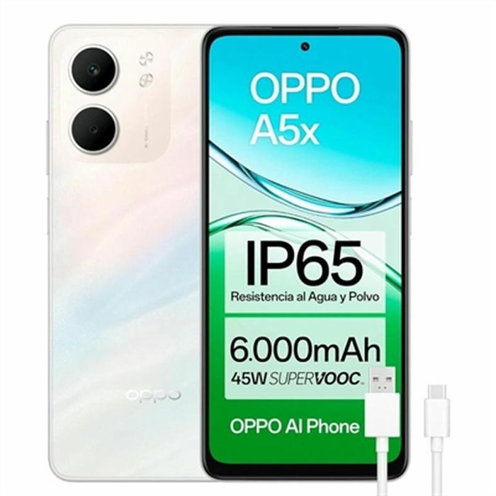Smartphone Oppo A5X WHITE 6,67" Octa Core 4 GB RAM 128 GB Blanc