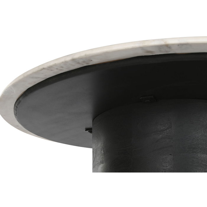 Table de Salle à Manger Home ESPRIT Marbre Bois de manguier 120 x 120 x 76 cm