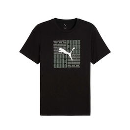 T-shirt à manches courtes homme Puma Graphic Box Noir 9-10 Ans