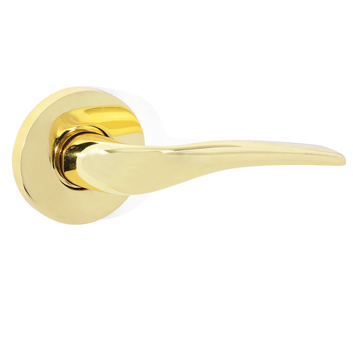 Jandel Roseta Zamak Modèle Rosa Ø65 en Zamak avec Finition Nickel Satiné et Insert Cuir Satiné pour Poignée de Porte