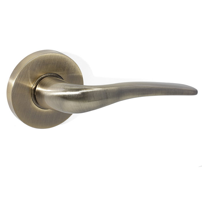 Jandel Roseta Zamak Modèle Rosa Ø65 en Zamak avec Finition Nickel Satiné et Insert Cuir Satiné pour Poignée de Porte