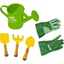 Planète Plante - Sac de Jardinage 6 Pièces pour Enfants Dès 3 Ans - Kit avec Sac, Pelles, Râteau, Arrosoir et Gants - Initiation à la Nature