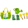 Planète Plante - Sac de Jardinage 6 Pièces pour Enfants Dès 3 Ans - Kit avec Sac, Pelles, Râteau, Arrosoir et Gants - Initiation à la Nature