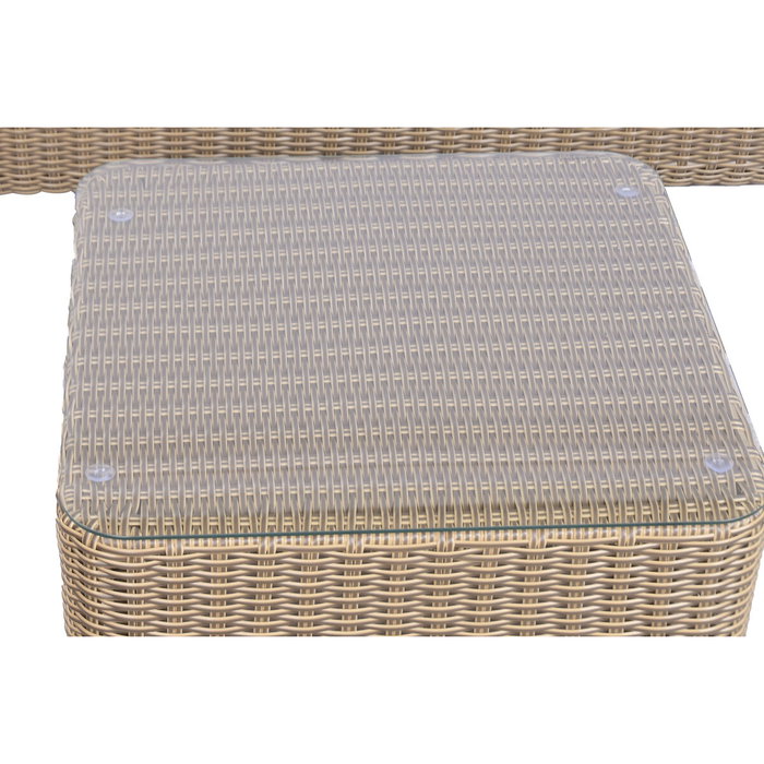 Canapé de jardin Home ESPRIT Marron Marron Clair 215 X 90 X 75 CM