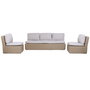 Canapé de jardin Home ESPRIT Marron Marron Clair 215 X 90 X 75 CM