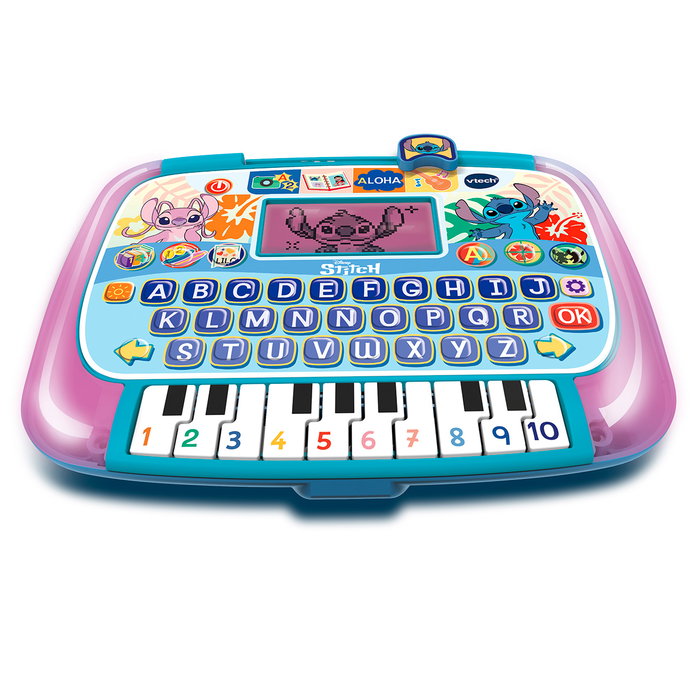 V-Tech - Tablet Educative Interactive Stitch Disney - 80-586122 - 12 Activités (Lettres, Nombres, Logique, Musique) - Pour Enfants à partir de 4 ans