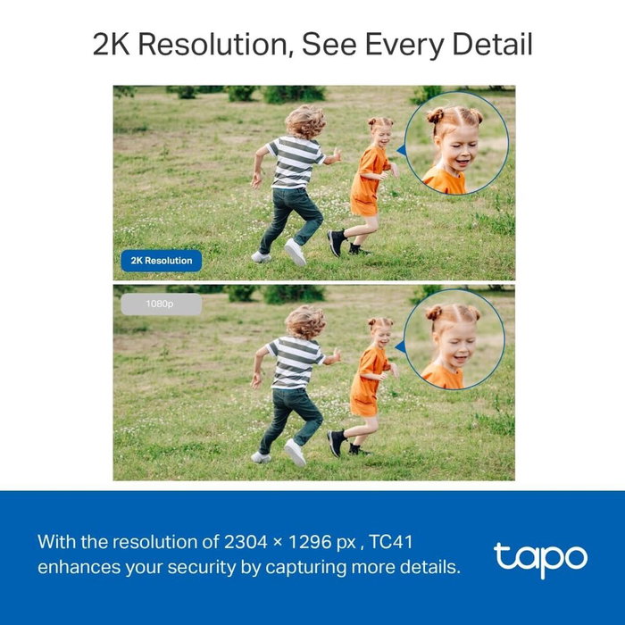 TP-Link Tapo TC41 Caméra de surveillance Wi-Fi 360° 2K QHD TP-Link Tapo TC41 Caméra de surveillance Wi-Fi 360° 2K QHD
