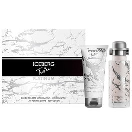 Coffret Parfum Iceberg Twice Platinum pour Femme : Eau de Toilette 125 ml + Lotion Hydratante pour le Corps 100 ml