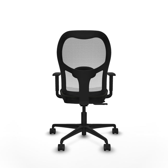 Chaise Jorquera Synchrone/Traslack tissu Noir Maille Blanc Base en nylon noir Accoudoir 1D Sans appui-tête Roulettes 65mm nylon Chaise Jorquera Synchrone/Traslack tissu Noir Maille Blanc Base en nylon noir Accoudoir 1D Sans appui-tête Roulettes 65mm nylon