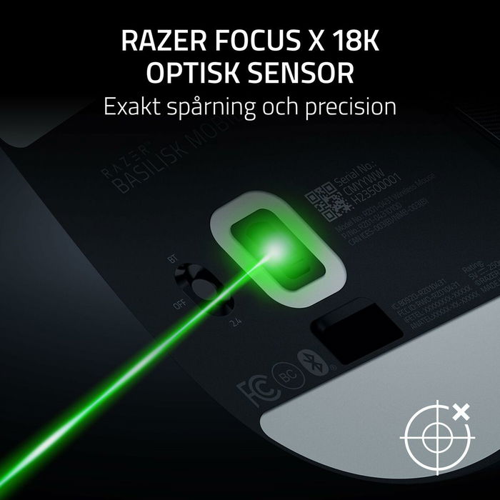 Razer Basilisk Mobile Souris de Jeu sans Fil RZ01-04310100-R3G1 Noir