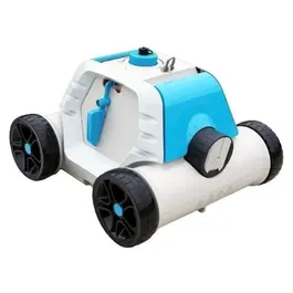 Bestway Robot Piscine Electrique Thetys HJ1005 Autonome pour Fonds Plats Jusqu'à 20 m² - Nettoyage Asymétrique - Batterie Rechargeable