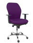 PIQUERAS Y CRESPO Chaise de Bureau Jorquera Synchro Pourpre Structure Chromée