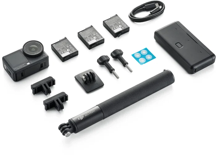 DJI Osmo Action 6 Adventure Combo - Caméra d'action étanche 20 m - Capteur 1/1,1'' - Autonomie 4 h - Stockage 50 Go - Accessoires inclus