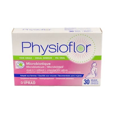 Saforelle Physioflor 30 Capsules Complément Alimentaire Lactobacillus crispatus Saforelle Physioflor 30 Capsules Complément Alimentaire Lactobacillus crispatus