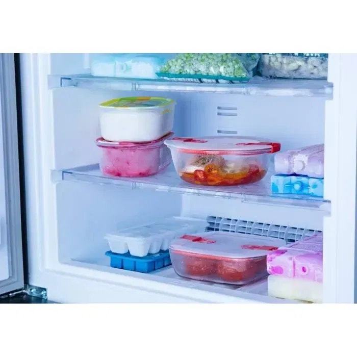 Pyrex 1451021 Plat en verre borosilicate rectangulaire avec couvercle 20 x 17 cm 1 L - Résistant micro-ondes, four (-40°C à +300°C), poignées et système vapeur Pyrex 1451021 Plat en verre borosilicate rectangulaire avec couvercle 20 x 17 cm 1 L - Résistant micro-ondes, four (-40°C à +300°C), poignées et système vapeur