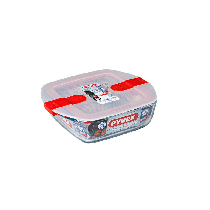 Pyrex Plat carré avec couvercle Cook & Heat 1 L - 1451021