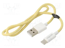 LOGILINK Câble USB 2.0 A vers C Jaune 500mm