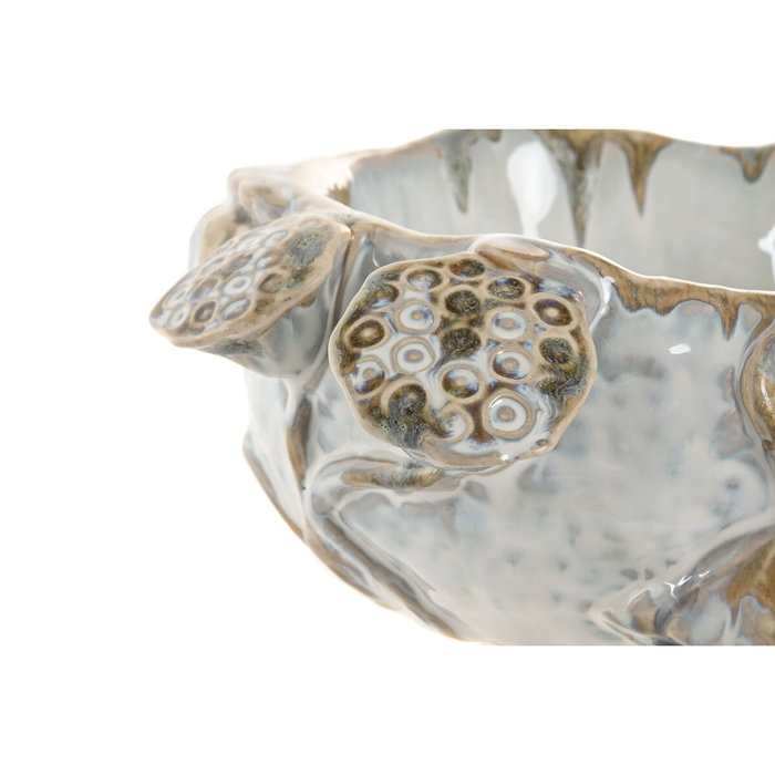 Centre de Table Home ESPRIT Bleu Blanc Céramique 28 x 25 x 13 cm Centre de Table Home ESPRIT Bleu Blanc Céramique 28 x 25 x 13 cm