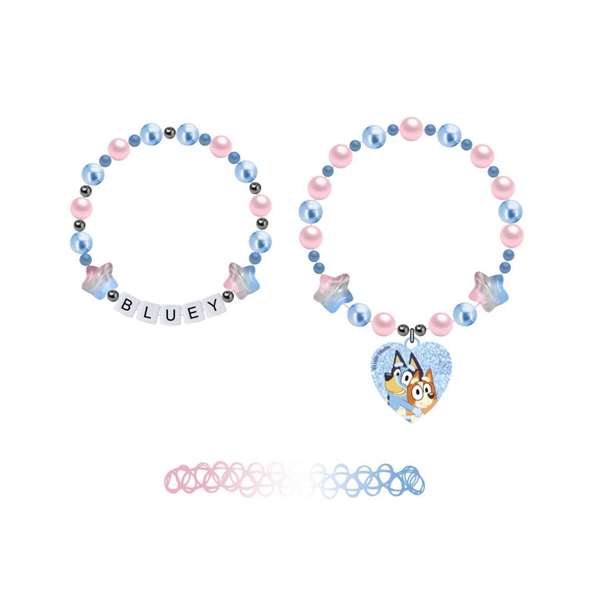 Cerdá - Bracelet enfant Bluey en métal bleu - Dimensions : 8.9 x 8.9 x directly available now 2.0 cm - À partir de 3 ans