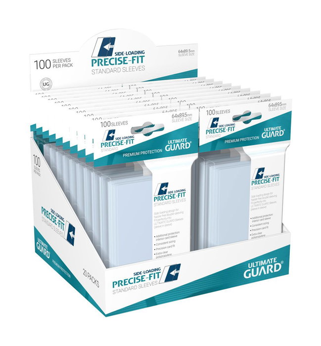 Ultimate Guard Precise-Fit Sleeves Standard Size (100) - Side-Loading Ultimate Guard Precise-Fit Sleeves Standard Size (100) - Side-Loading