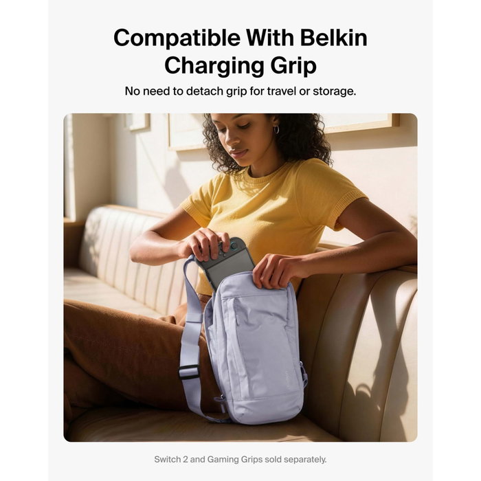 Belkin Gaming Crossbody Bag pour Nintendo Switch 2 - Purple Belkin Gaming Crossbody Bag pour Nintendo Switch 2 - Purple
