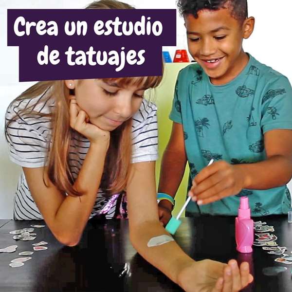 Science for you - Jeu de fabrication Studio de Tatouages avec 8 Activités - Version espagnole