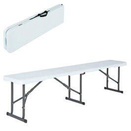 Lifetime Banc Pliable Blanc 183 x 29 x 42 cm