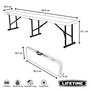 Banc Lifetime Pliable Blanc 183 x 29 x 42 cm