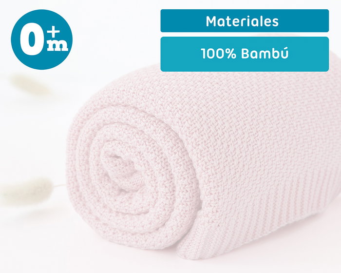 KioKids Couverture en Bambou Rose