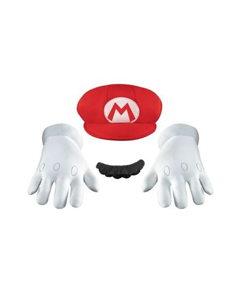 Nintendo Super Mario Costume Adulte Kit Déguisement Complet avec Accessoires - Taille M Rouge