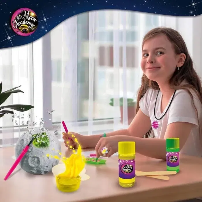 Lisciani Giochi The Moon Academy - Kit scientifique pour enfants - A partir de 8 ans - Bloc à creuser et minéraux lunaires avec gemme lumineuse Lisciani Giochi The Moon Academy - Kit scientifique pour enfants - A partir de 8 ans - Bloc à creuser et minéraux lunaires avec gemme lumineuse